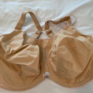 Brand New Elomi Energise High Impact Underwire Sports Bra Nude 42J.
